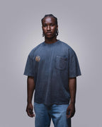 LORVENZA Fadeout Pocket Tee – Vintage Grey