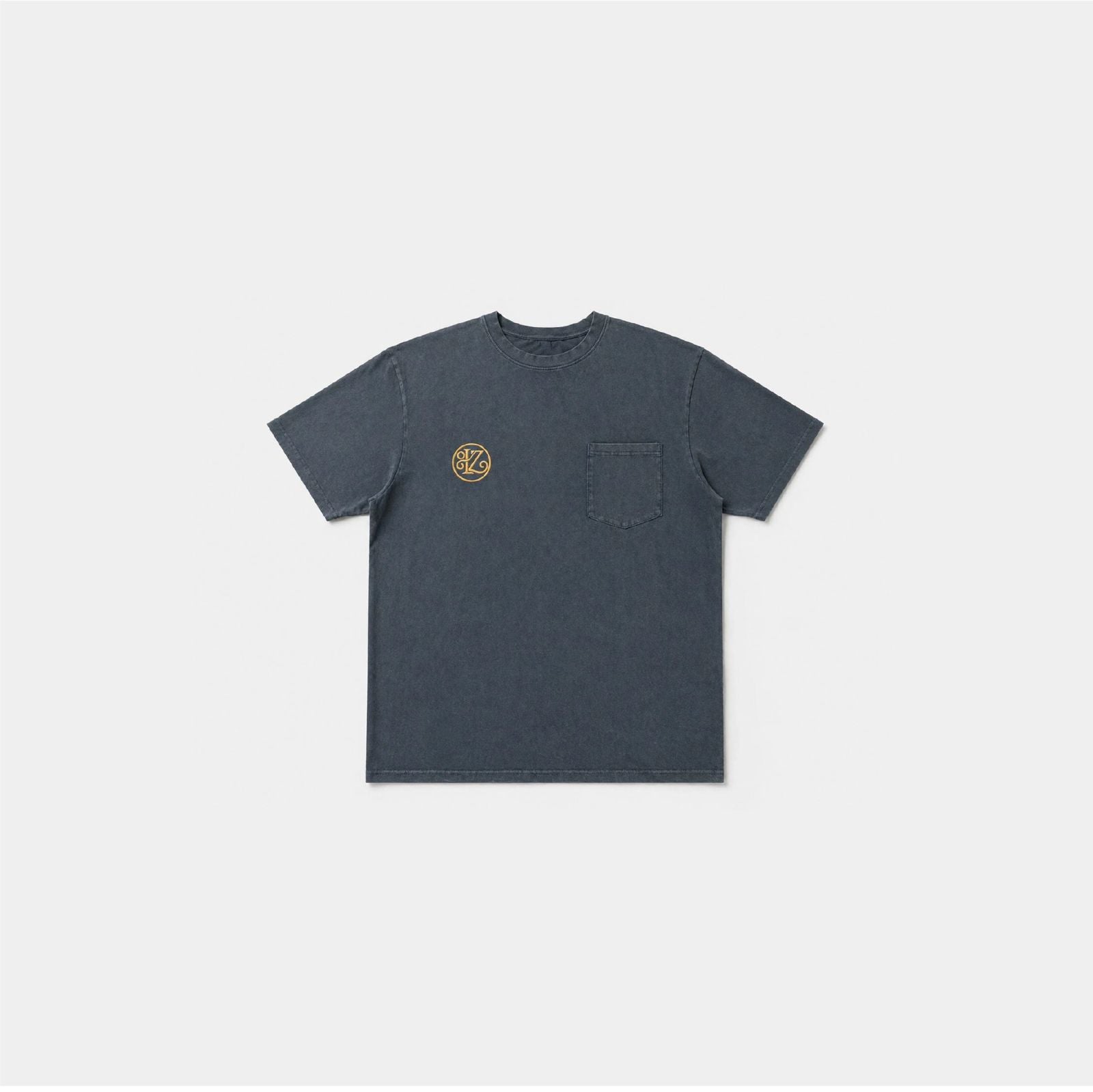 LORVENZA Fadeout Pocket Tee – Vintage Grey